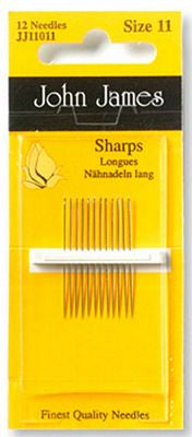 John James Sharps #11 Blister Pack Needles 12/bx