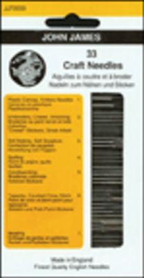 John James 33ct Craft Needle Assortment 12/bx