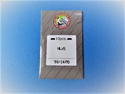 Organ Flat Shank HLx5PD Titanium size 90/14 10/pkg