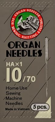 Organ Flat Shank 15x1 Universal s10 5pk