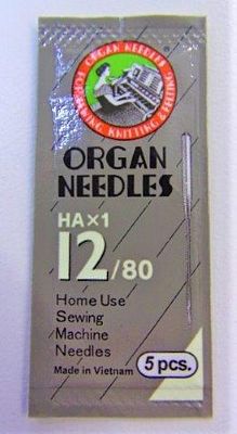 Organ Flat Shank 15x1 s12 5pk
