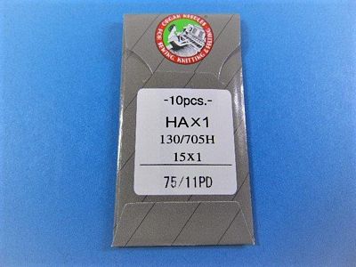 Organ Flat Shank 15x1PD Titanium size 75/11 10/pkg