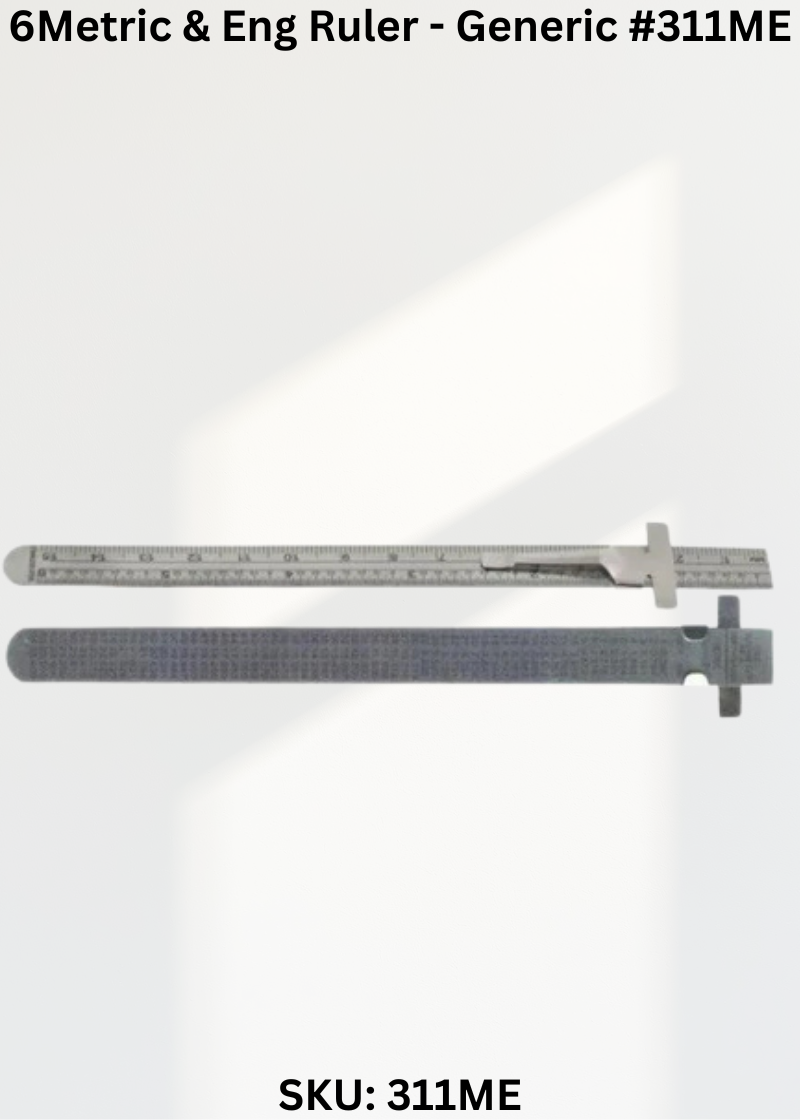 6Metric & Eng Ruler - Generic #311ME