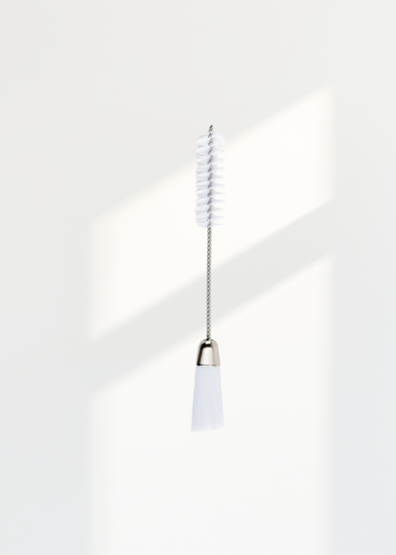 6" Nylon Dual-Bristle Cleaning Brush for Sewing Machines and Equipment