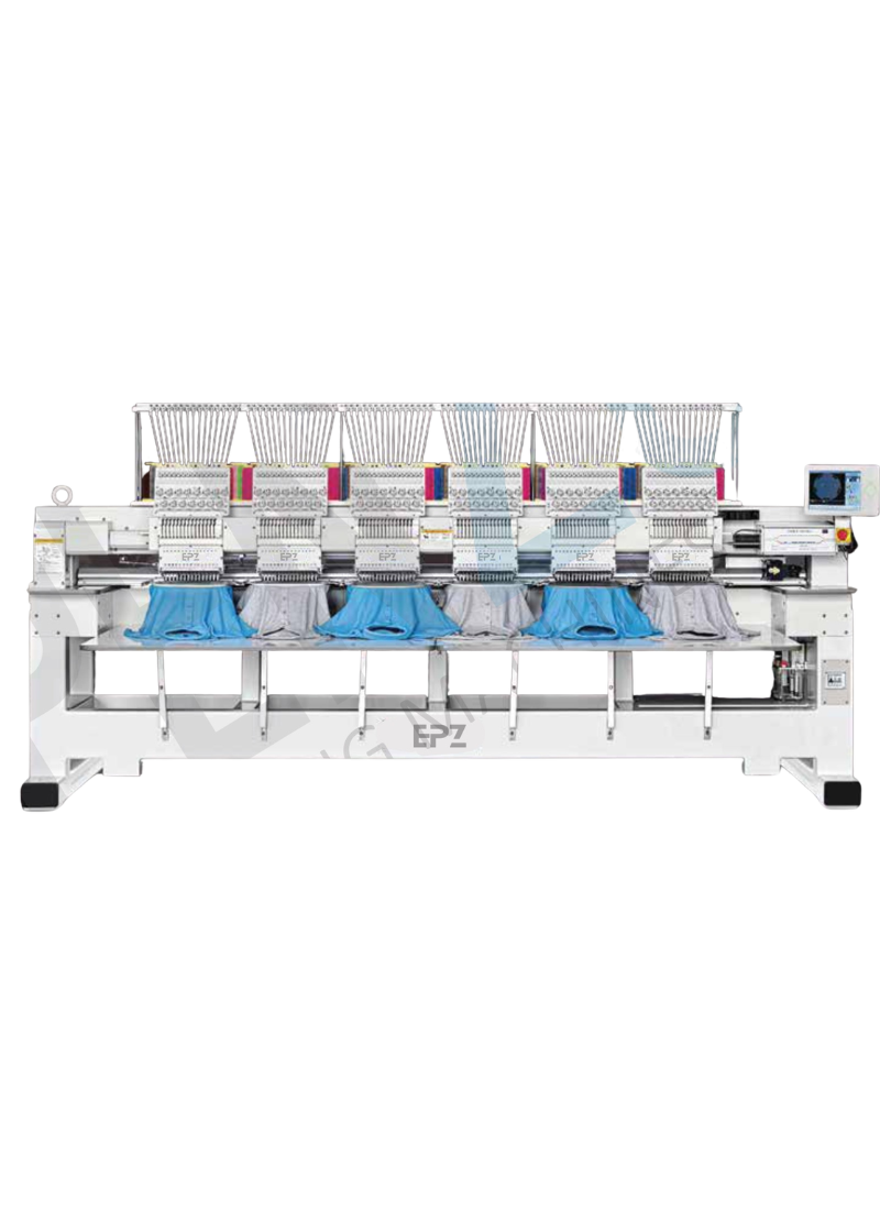 EPZ-FW-1506C – 6 Head Commercial Embroidery Machine – 400×450mm