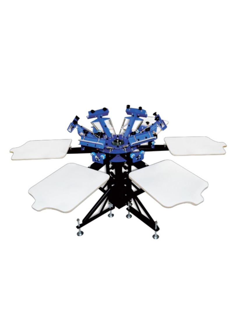 6 Station Screen Printing Machine – Professional Textile Screen Printer