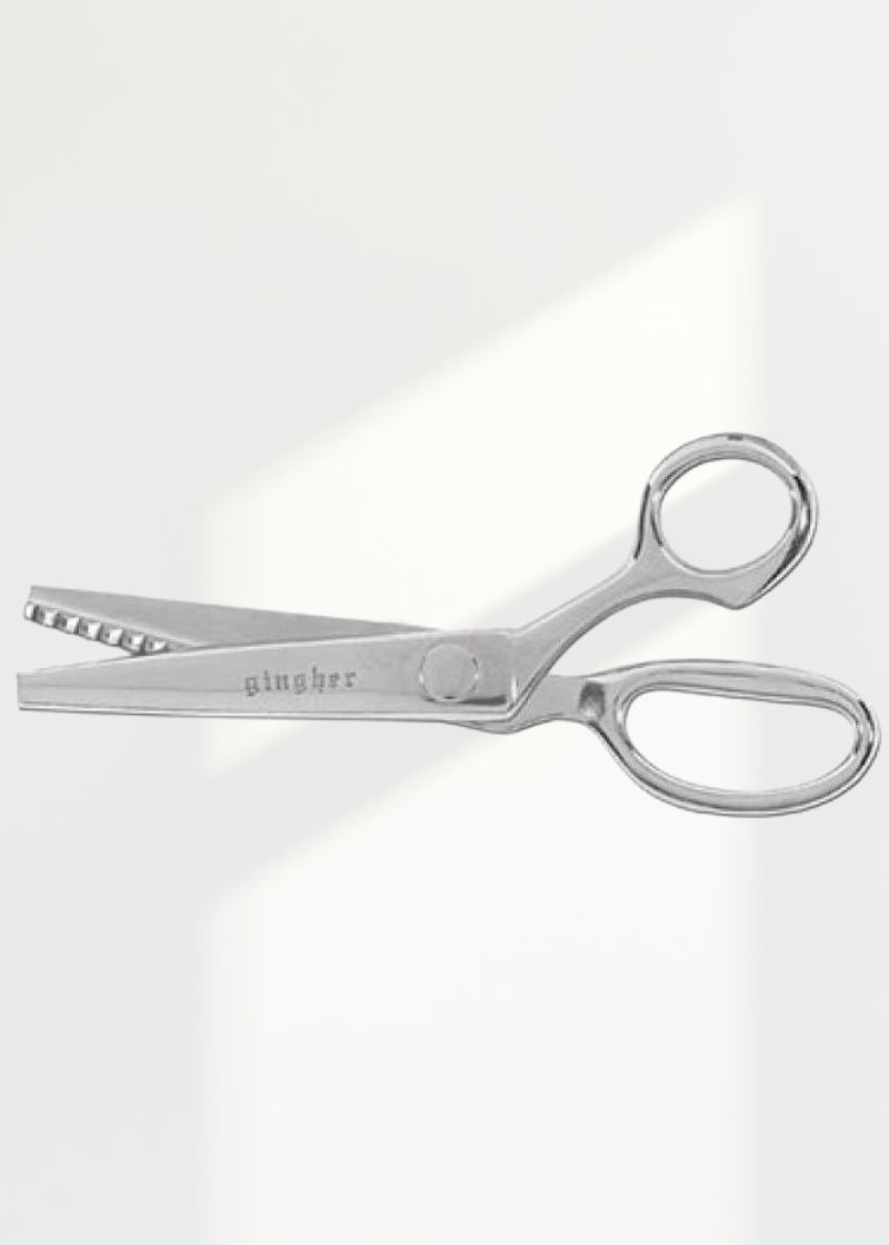 7-1/2" Pinking Shears G-7P — Nickel-Plated Overall, Packaged In Gift Box.