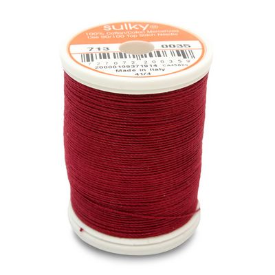 Sulky Cotton Thread 12wt 330yd 3ct Merlot Wine