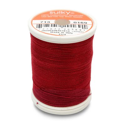 Sulky Cotton Thread 12wt 330yd 3ct Cabernet Red