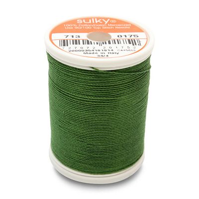 Sulky Cotton Thread 12wt 330yd 3ct Palm Green