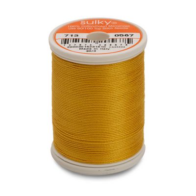Sulky Cotton Thread 12wt 330yd 3ct Butterfly Gold