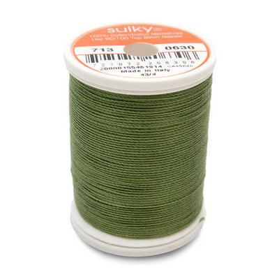 Sulky Cotton Thread 12wt 330yd 3ct Moss Green