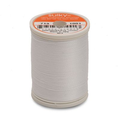 Sulky Cotton Thread 12wt 330yd 3ct Bright White