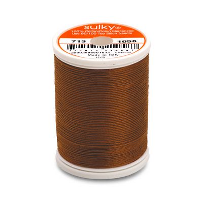 Sulky Cotton Thread 12wt 330yd 3ct Tawny Brown