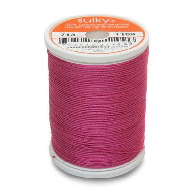 Sulky Cotton Thread 12wt 330yd 3ct Hot Pink