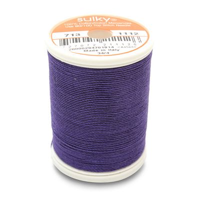 Sulky Cotton Thread 12wt 330yd 3ct Royal Purple