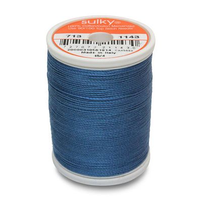 Sulky Cotton Thread 12wt 330yd 3ct True Blue