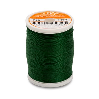 Sulky Cotton Thread 12wt 330yd 3ct Dark Pine Green