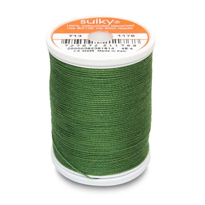 Sulky Cotton Thread 12wt 330yd 3ct Medium Dark Avocado