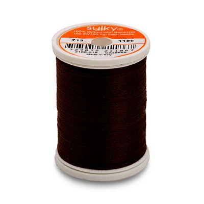 Sulky Cotton Thread 12wt 330yd 3ct Sable Brown