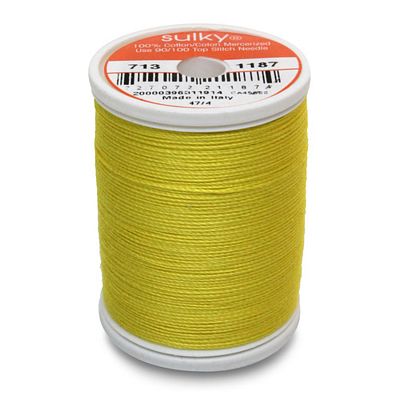 Sulky Cotton Thread 12wt 330yd 3ct Mimosa Yellow