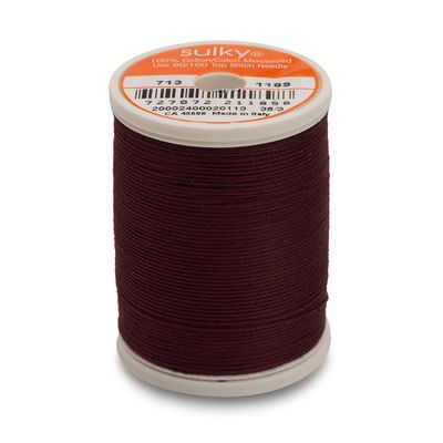 Sulky Cotton Thread 12wt 330yd 3ct Dark Chestnut