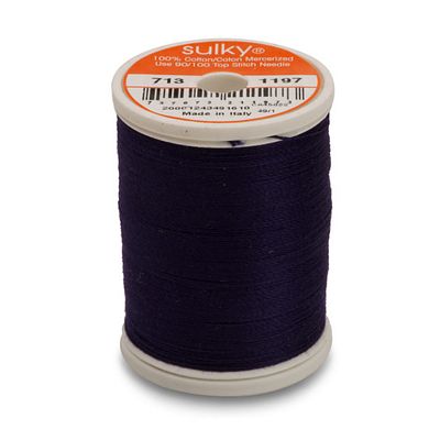 Sulky Cotton Thread 12wt 330yd 3ct Medium Navy