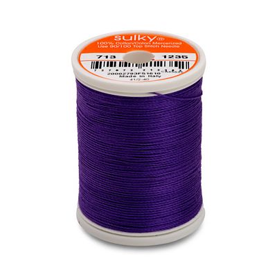 Sulky Cotton Thread 12wt 330yd 3ct Deep Purple