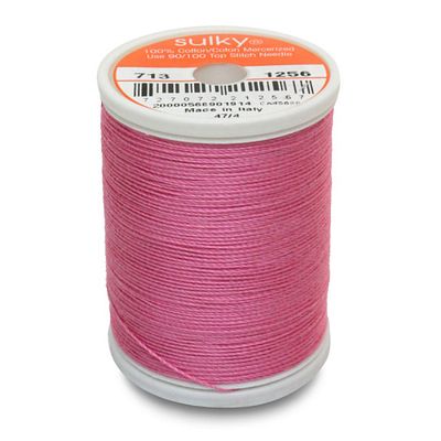 Sulky Cotton Thread 12wt 330yd 3ct Sweet Pink