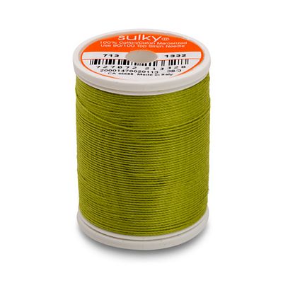 Sulky Cotton Thread 12wt 330yd 3ct Deep Chartreuse