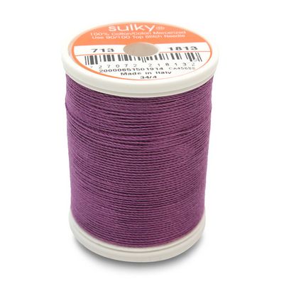 Sulky Cotton Thread 12wt 330yd 3ct Plum Wine
