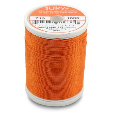 Sulky Cotton Thread 12wt 330yd 3ct Pumpkin Pie