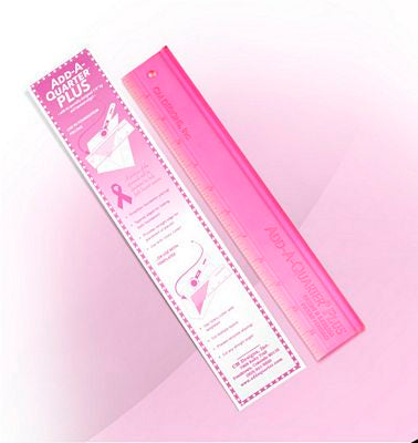 CM Designs Pink Add-A-Quarter 12in Ruler