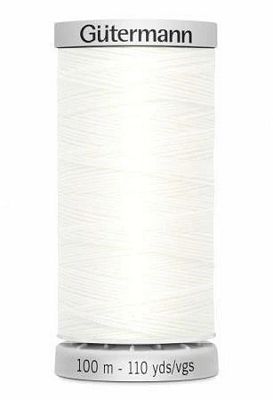 Gutermann Extra Strong Poly 12wt 100m 3ct- White