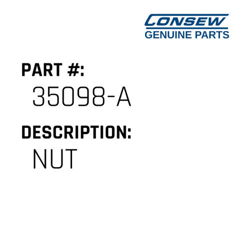 Nut - Consew #35098-A