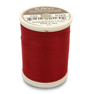 Sulky Cotton Thread 30wt 500yd 3ct Cabernet Red
