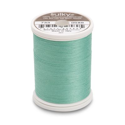 Sulky Cotton Thread 30wt 500yd 3ct Mint Julep