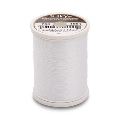 Sulky Cotton Thread 30wt 500yd 3ct Bright White