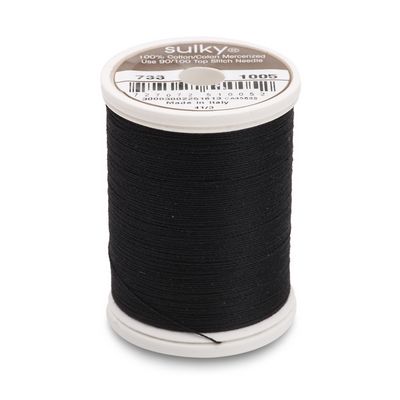 Sulky Cotton Thread 30wt 500yd 3ct Black