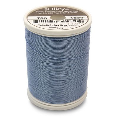 Sulky Cotton Thread 30wt 500yd 3ct Periwinkle