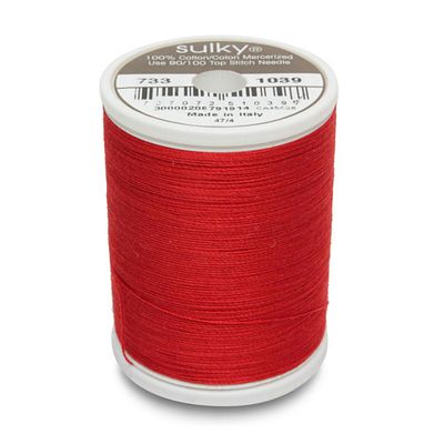 Sulky Cotton Thread 30wt 500yd 3ct True Red