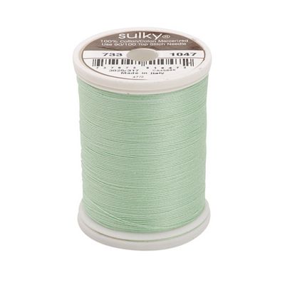 Sulky Cotton Thread 30wt 500yd 3ct Mint Green