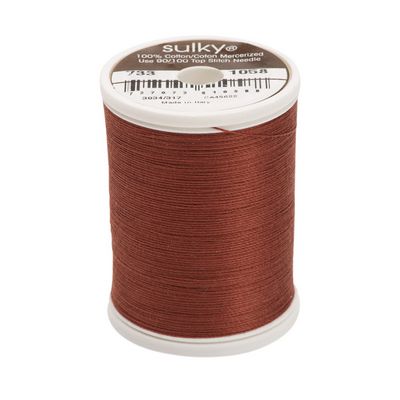 Sulky Cotton Thread 30wt 500yd 3ct Tawny Brown