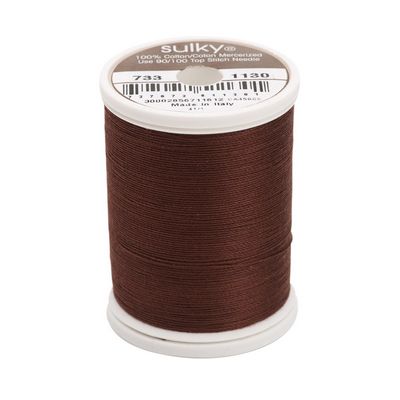 Sulky Cotton Thread 30wt 500yd 3ct Dark Brown