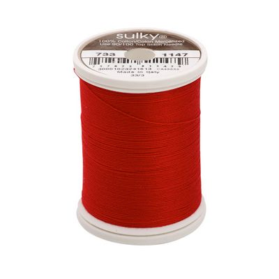 Sulky Cotton Thread 30wt 500yd 3ct Christmas Red