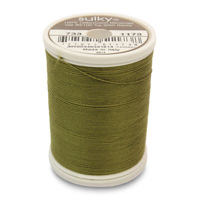 Sulky Cotton Thread 30wt 500yd 3ct Medium Army Green