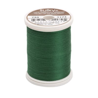 Sulky Cotton Thread 30wt 500yd 3ct Dark Pine Green