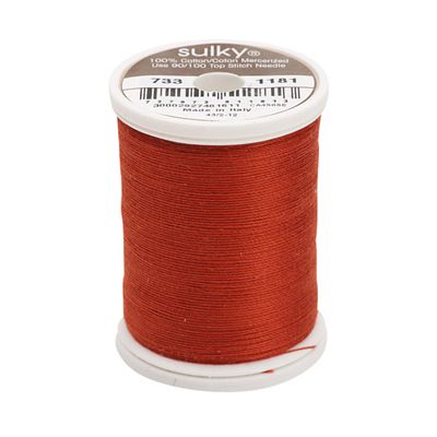 Sulky Cotton Thread 30wt 500yd 3ct Rust
