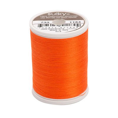 Sulky Cotton Thread 30wt 500yd 3ct Orange Red