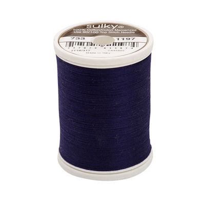 Sulky Cotton Thread 30wt 500yd 3ct Medium Navy